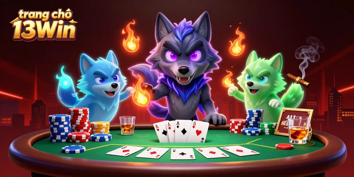 Experience the thrill of gaming at trang chủ 13Win with ghostly wolves and poker excitement.