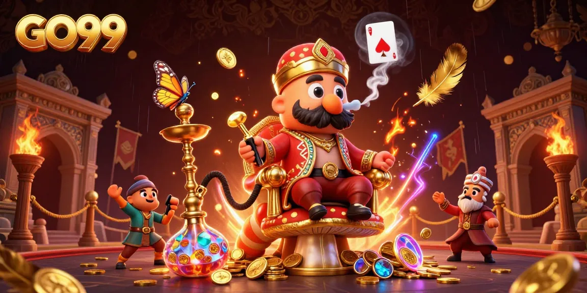 Experience the thrill of GO99 as a caterpillar master creates poker symbols in vibrant 3D