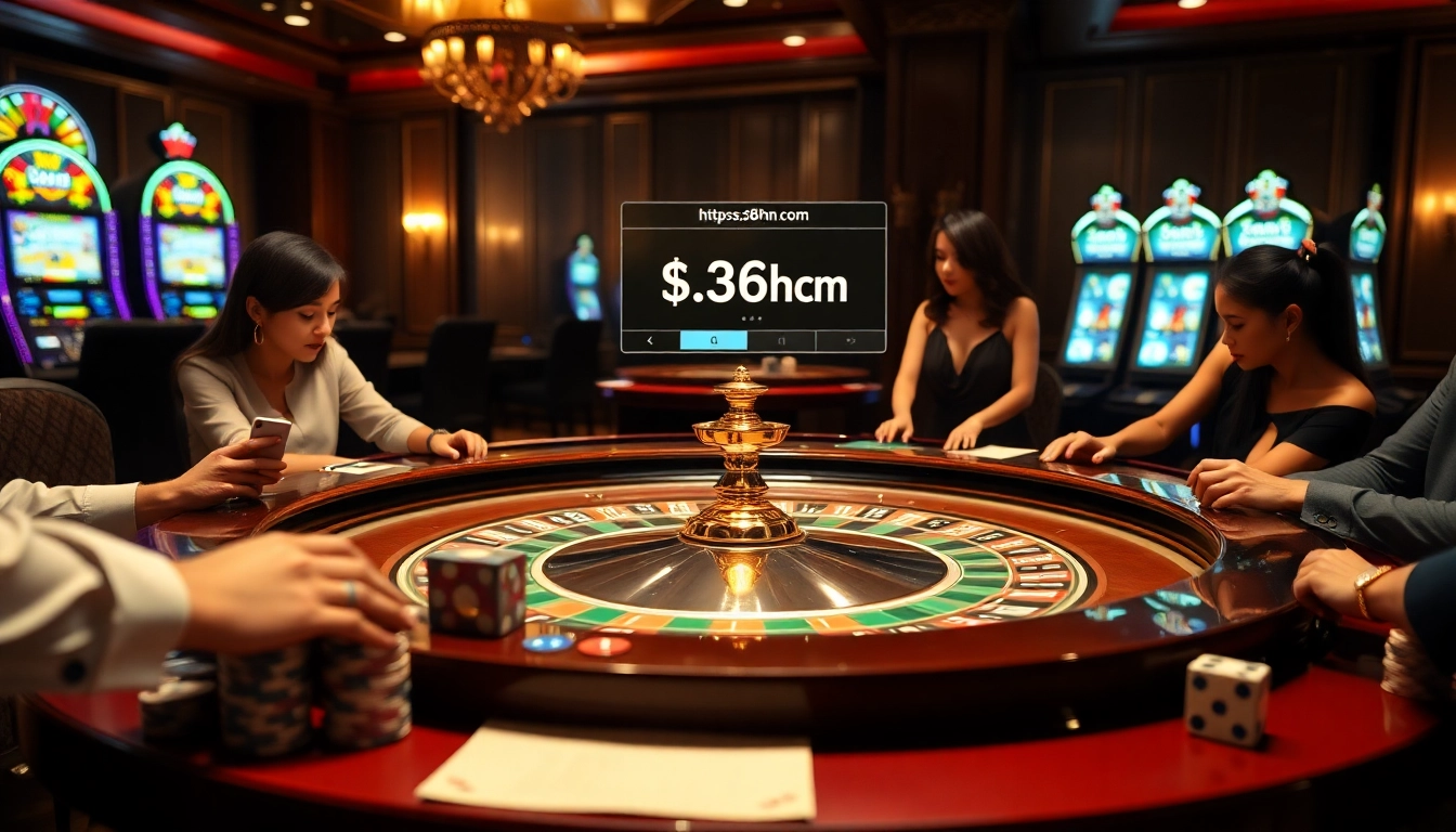 Engaging online casino action at https://s8hn.com/ with roulette, poker chips, and vibrant ambiance.