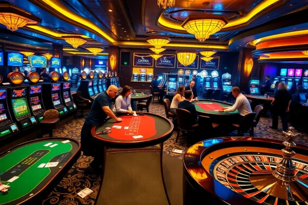 The ultimate casino experience at https://s8.boston/ featuring thrilling gameplay at vibrant poker tables.