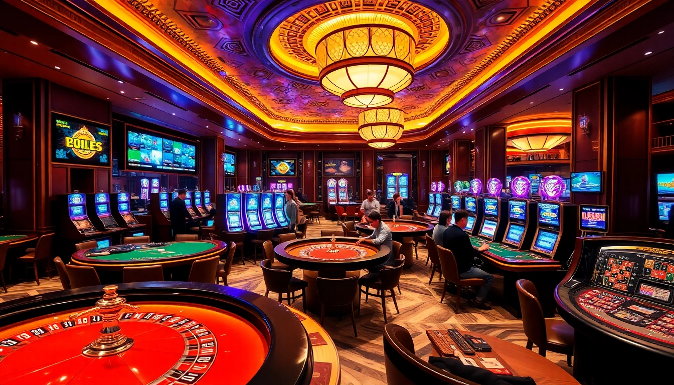 Experience the thrill of gaming at https://sky88.at/ with a vibrant casino scene full of poker and roulette action.