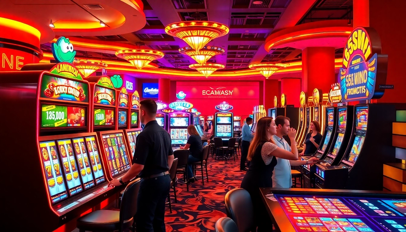 Experience the thrill of 55WW casino with players enjoying exciting games and vibrant promotions.