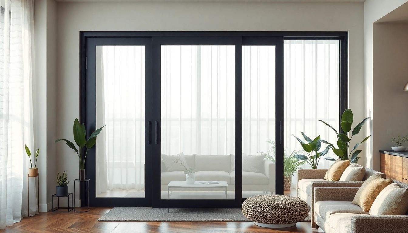 hor voor schuifpui met elegant design in stijlvolle woonkamer