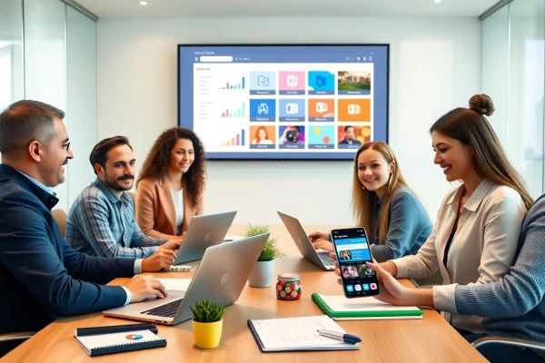 现代办公环境中使用WPS Office应用程序的专业人士无缝访问WPS下载