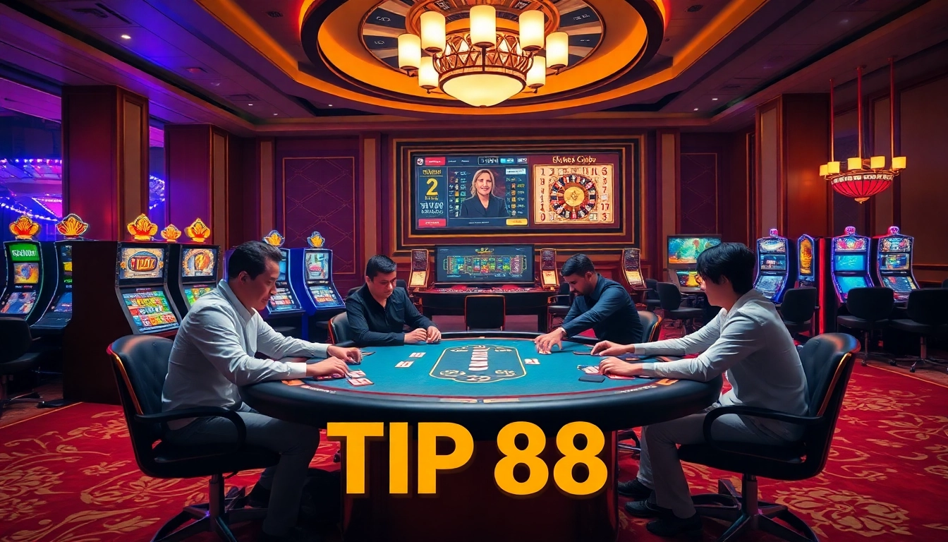 Engaging players at the poker table embody the excitement offered at https://tip88.living/ casino games.