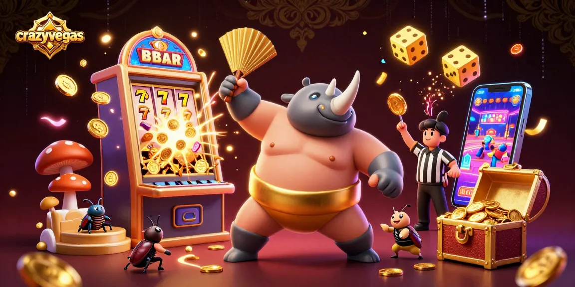 Experience thrilling action with crazyvegas, featuring vibrant slot machines and high-energy scenes.