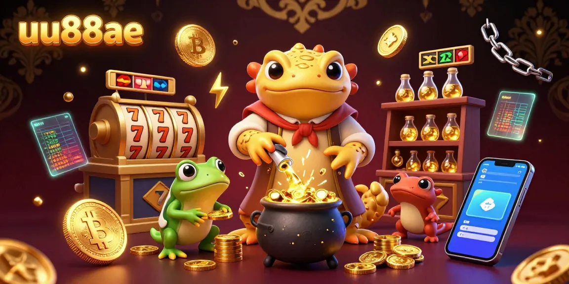 Engage in lively casino action with uu88ae, featuring a golden salamander alchemist and energetic game elements.