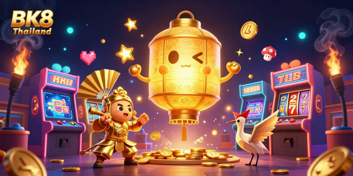 Experience excitement at BK8 Thailand with golden lantern spirit and engaging casino scenes.