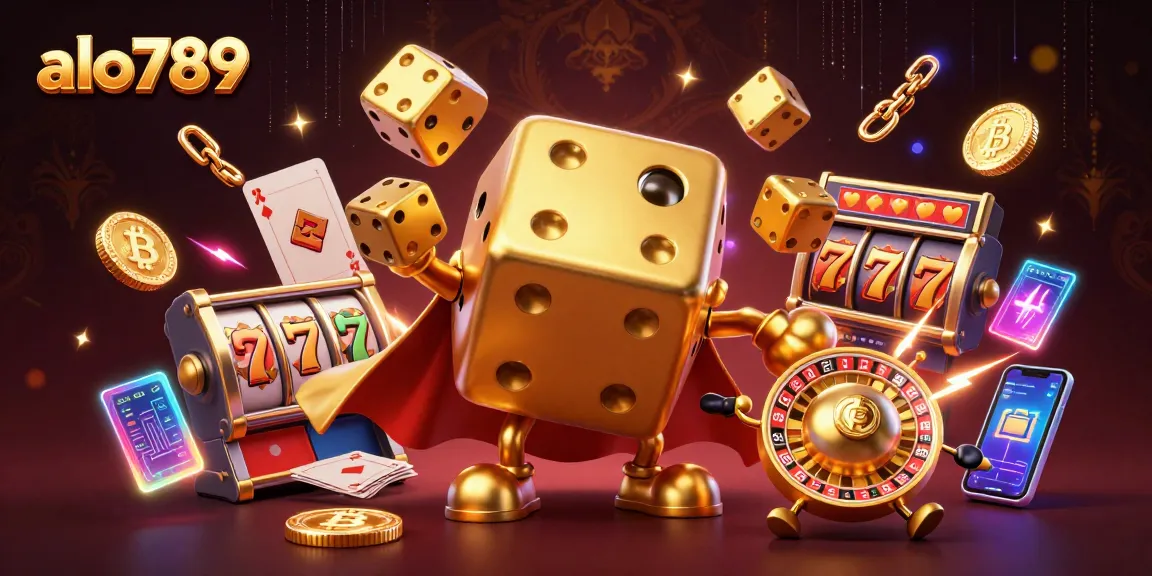 Experience excitement and strategy at alo789 with our vibrant slot-themed casino illustration.